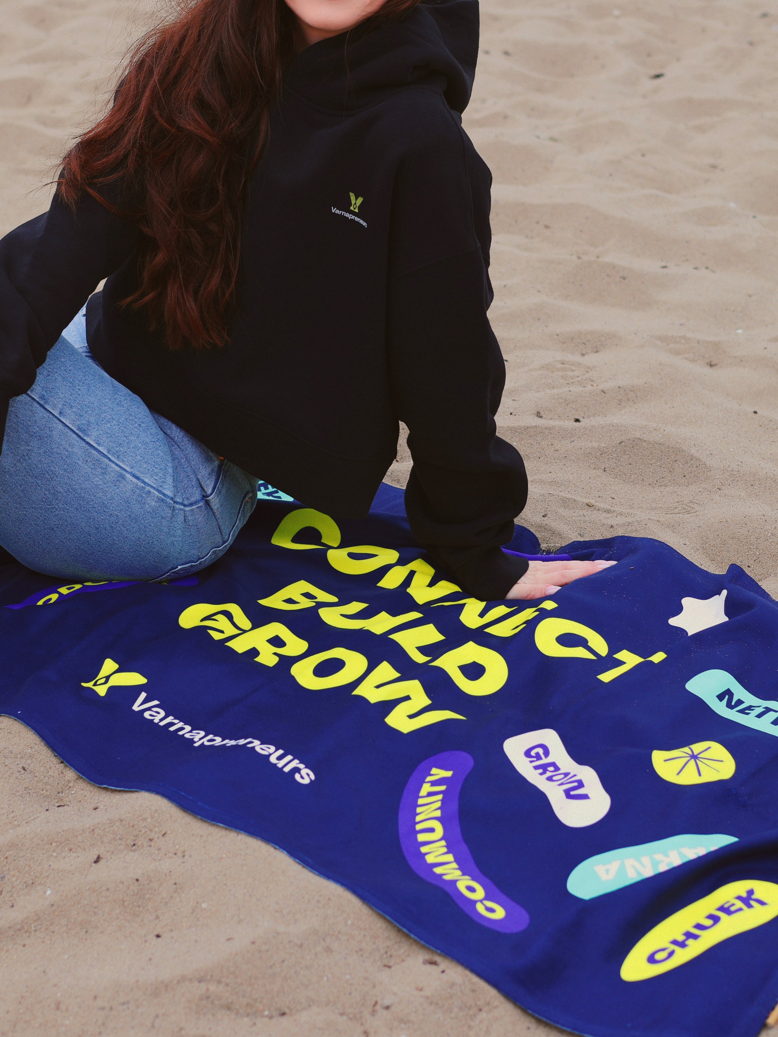 Varnapreneurs beach towel